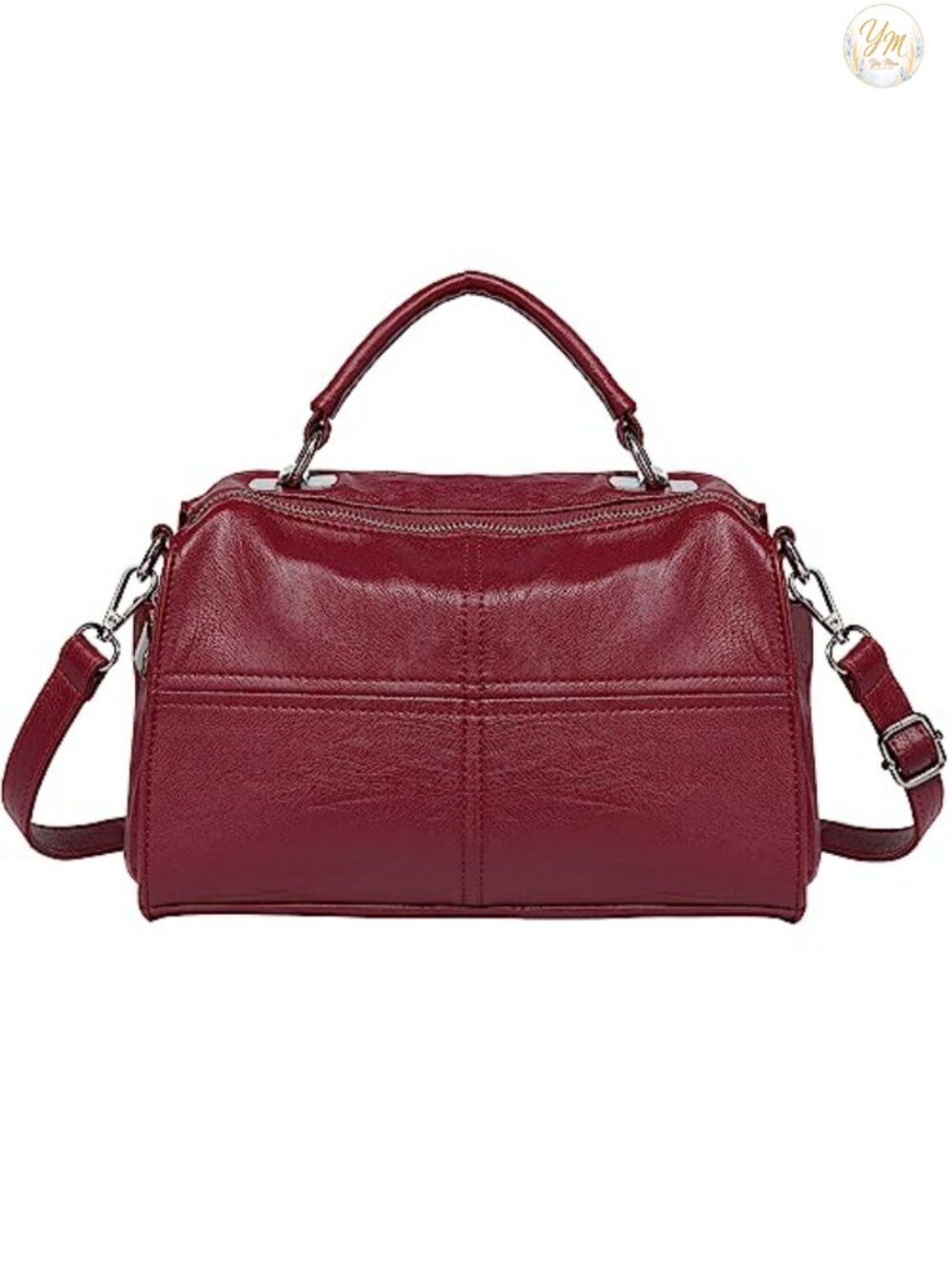 Vegan Leather Crossbody Satchel Top Handle Shoulder Bag Purse